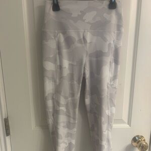 RBX Light Gray And White Camouflage Leggings